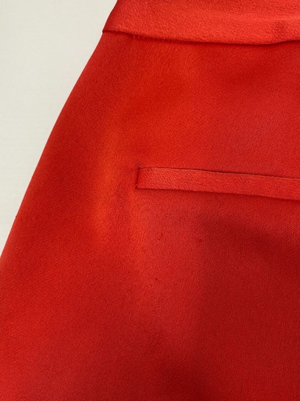 Alice + Olivia Calvin Bright Ruby High Waist Wide Leg Pants 8 - Picture 14 of 16